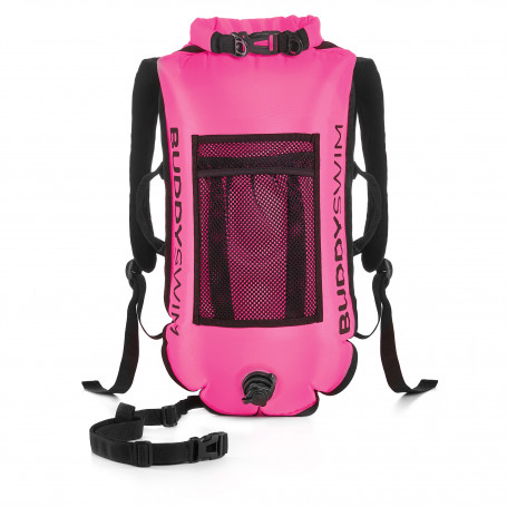 Bouée Drybag BuddySwim Backpack, Rose