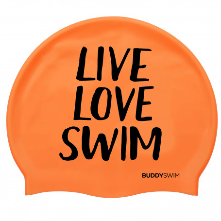 Silicone Buddyswim Cap LLS Orange
