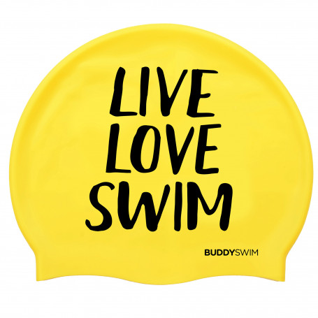 Silicone Buddyswim Cap LLS Yellow