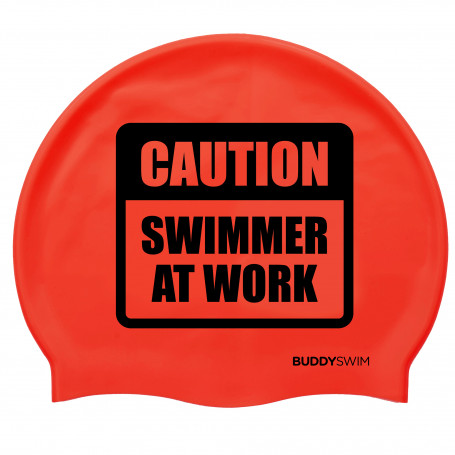 Silicone Buddyswim Cap CSW Red