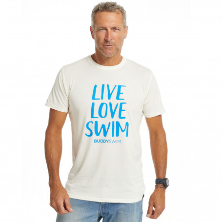 Shirt Buddyswim Live Love Swim White