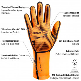Guantes Neopreno Buddyswim... 2