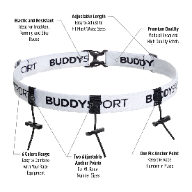 Porta Dorsal Buddyswim, Blanco 2